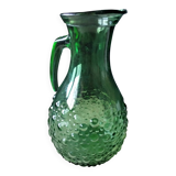 Carafe, jug, green glass water pitcher VEA