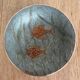 Enameled brass bowl – piece signed by the artist A.Schelde