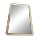 vintage mirror from the 70s with a large beige border, 90 by 60 cm