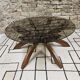 Table basse brutalist vintage 1970"