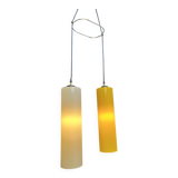 Vintage glass Italian pendant light,