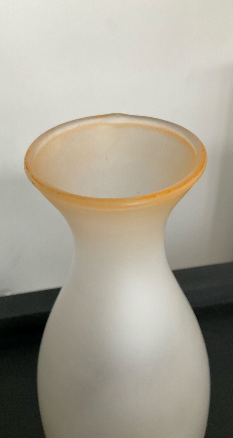 Lampe vintage en verre dépoli