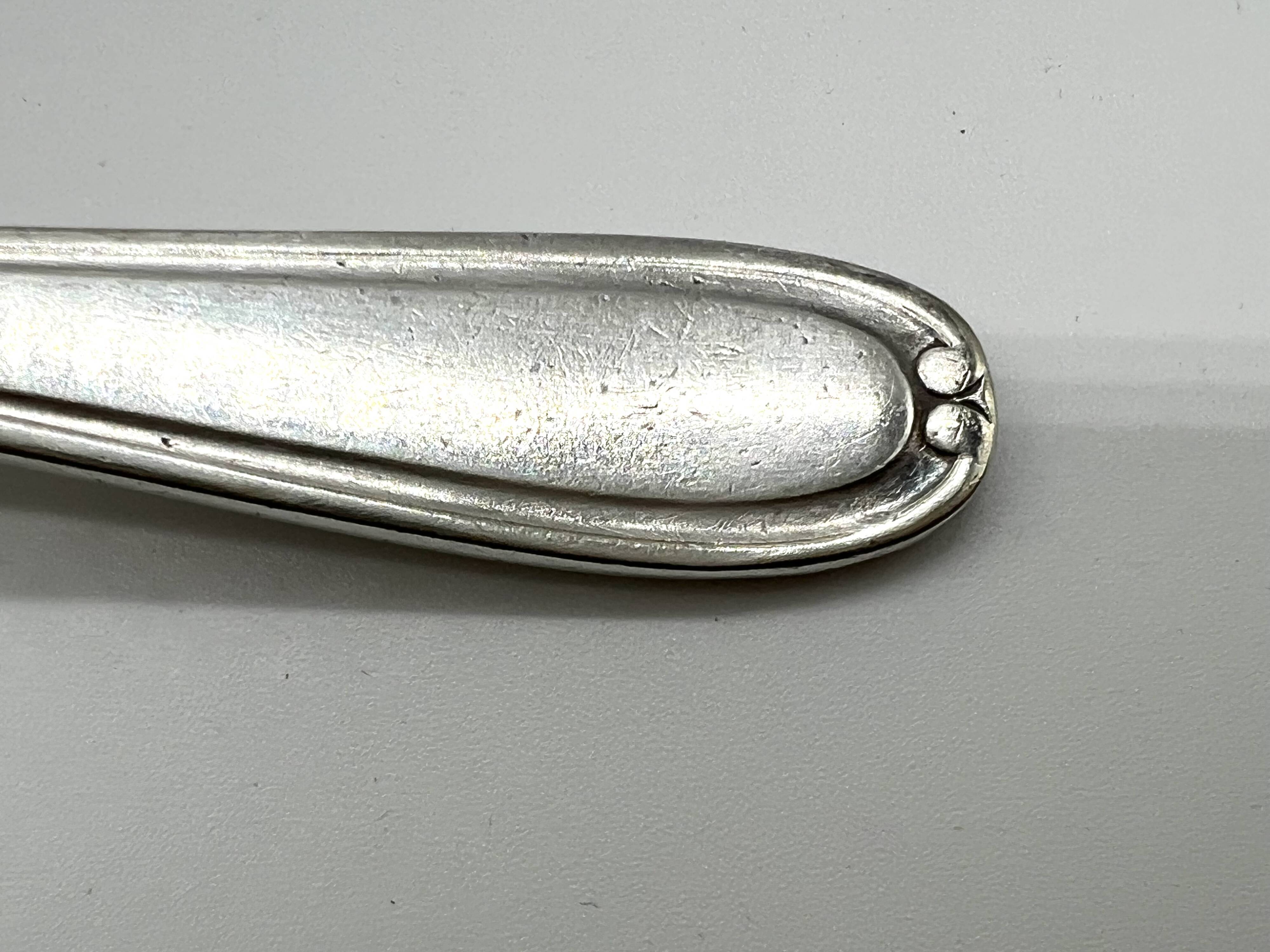 6 silver-plated metal teaspoons PIX 18 microns – France – mid-20th century