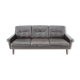 1970s Danish 3-seater sofa in dark brown leather