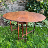 Foldable side table Gateleg in mahogany
