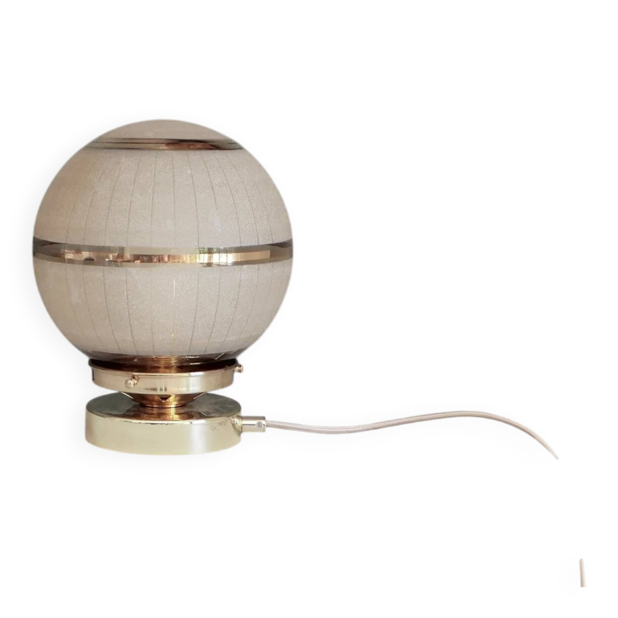 Frosted glass table lamp