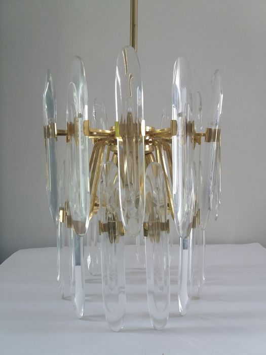 Brass chandelier from Sciolari