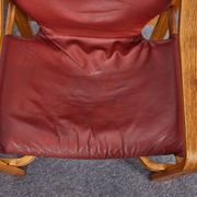 Vintage, Leather and Plywood Andy Armchairs by Janos Bodnar, Hungary, 1977, Set of 2