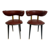 Set of 2 Umberto Mascagni chairs, 1960s