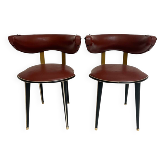 Ensemble de 2 chaises Umberto Mascagni, années 1960