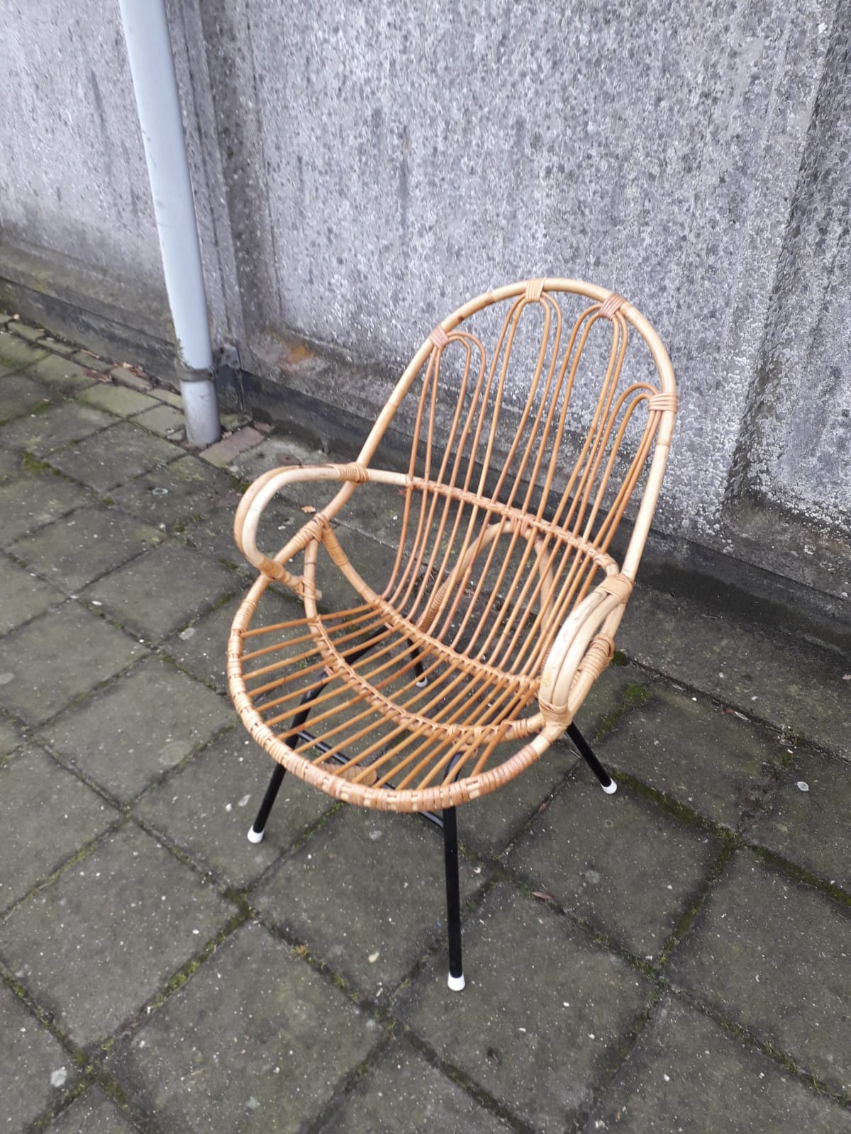 Rattan armchair made by Rohé