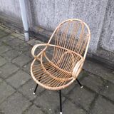 Rattan armchair made by Rohé