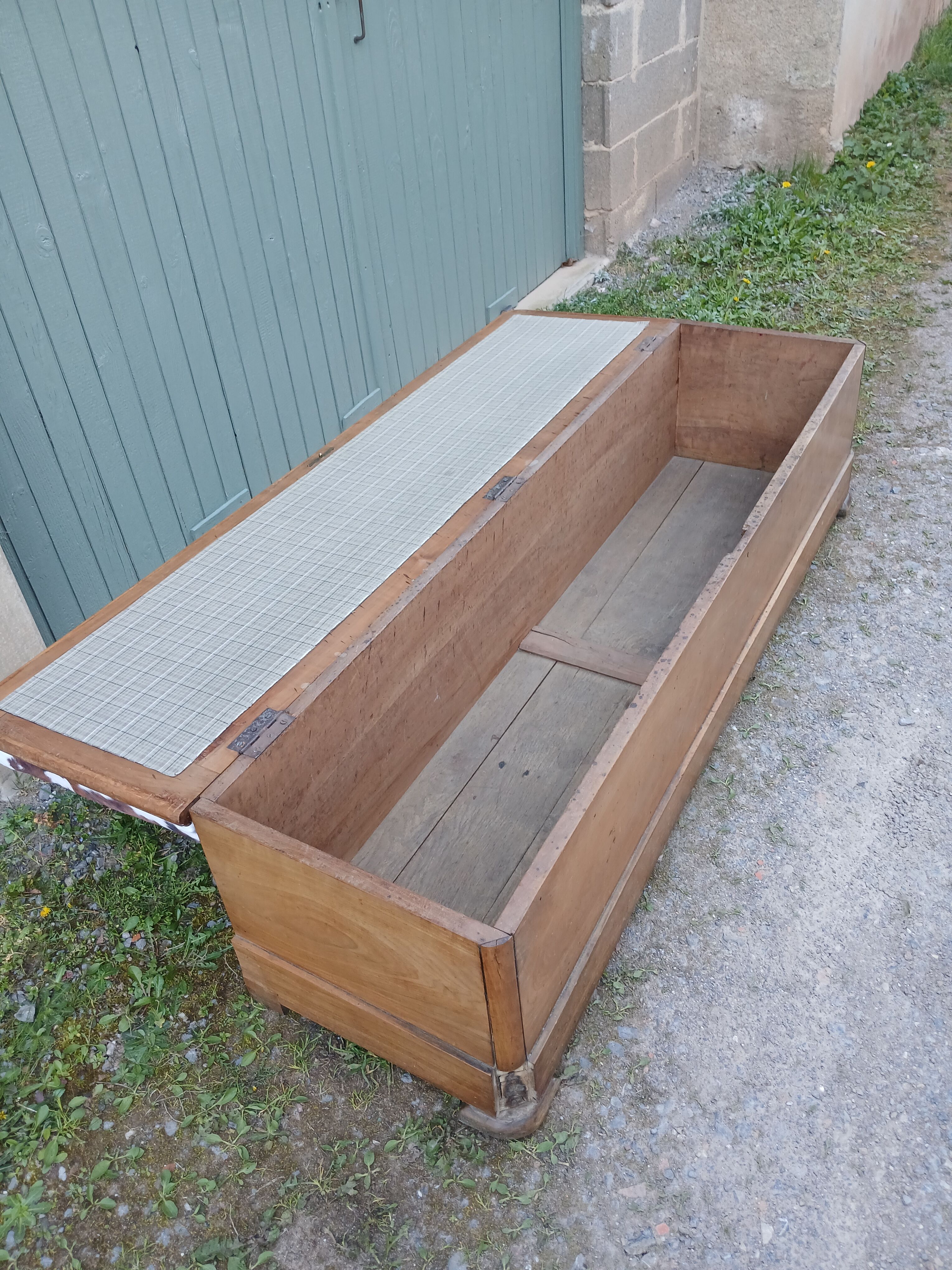 Revisited antique wooden chest