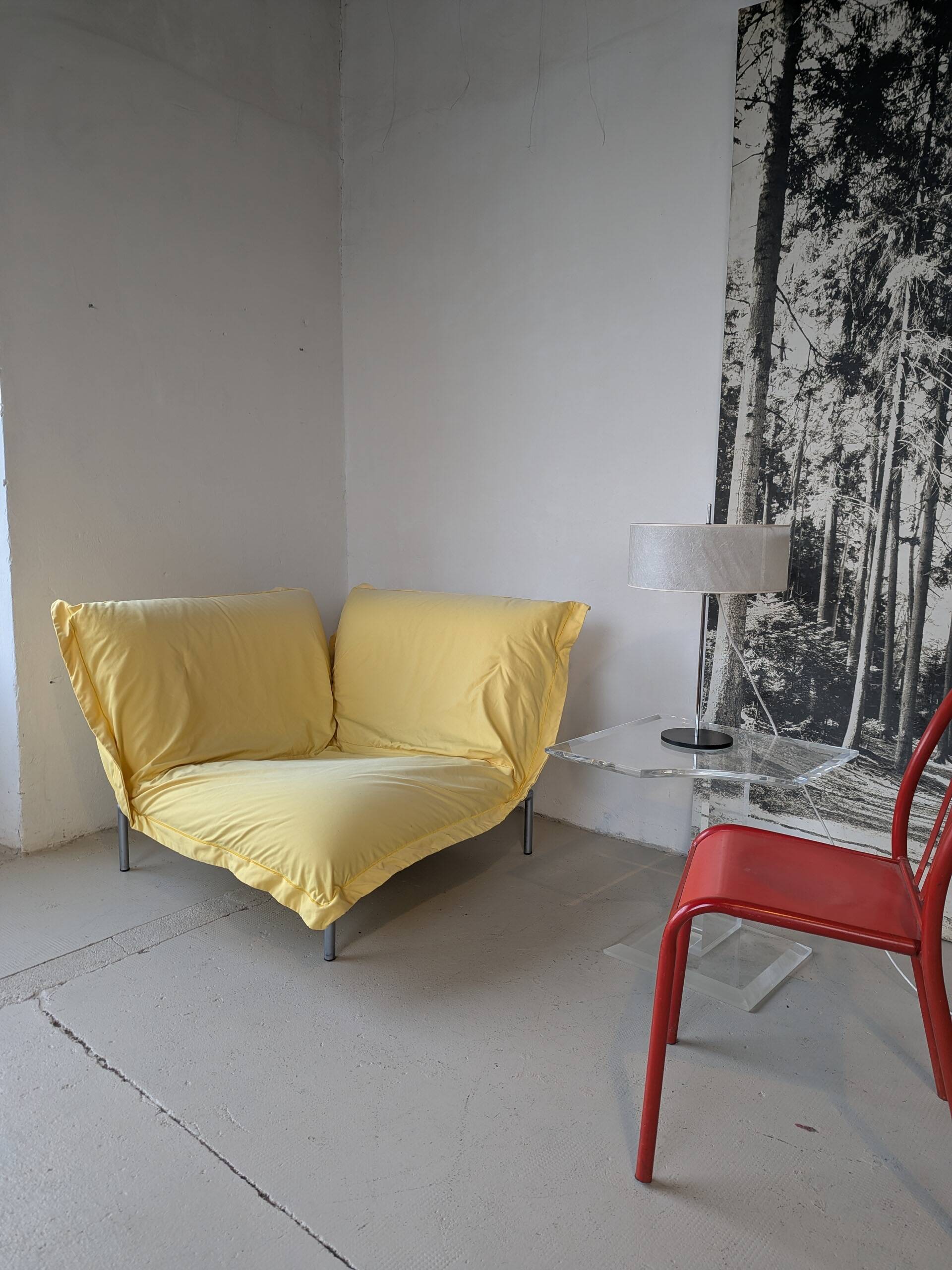 Cuddly corner armchair by Pascal Mourgue for Cinna