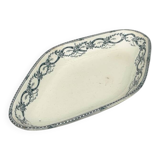 Antique ironstone dish – Salins Récamier – French earthenware dish