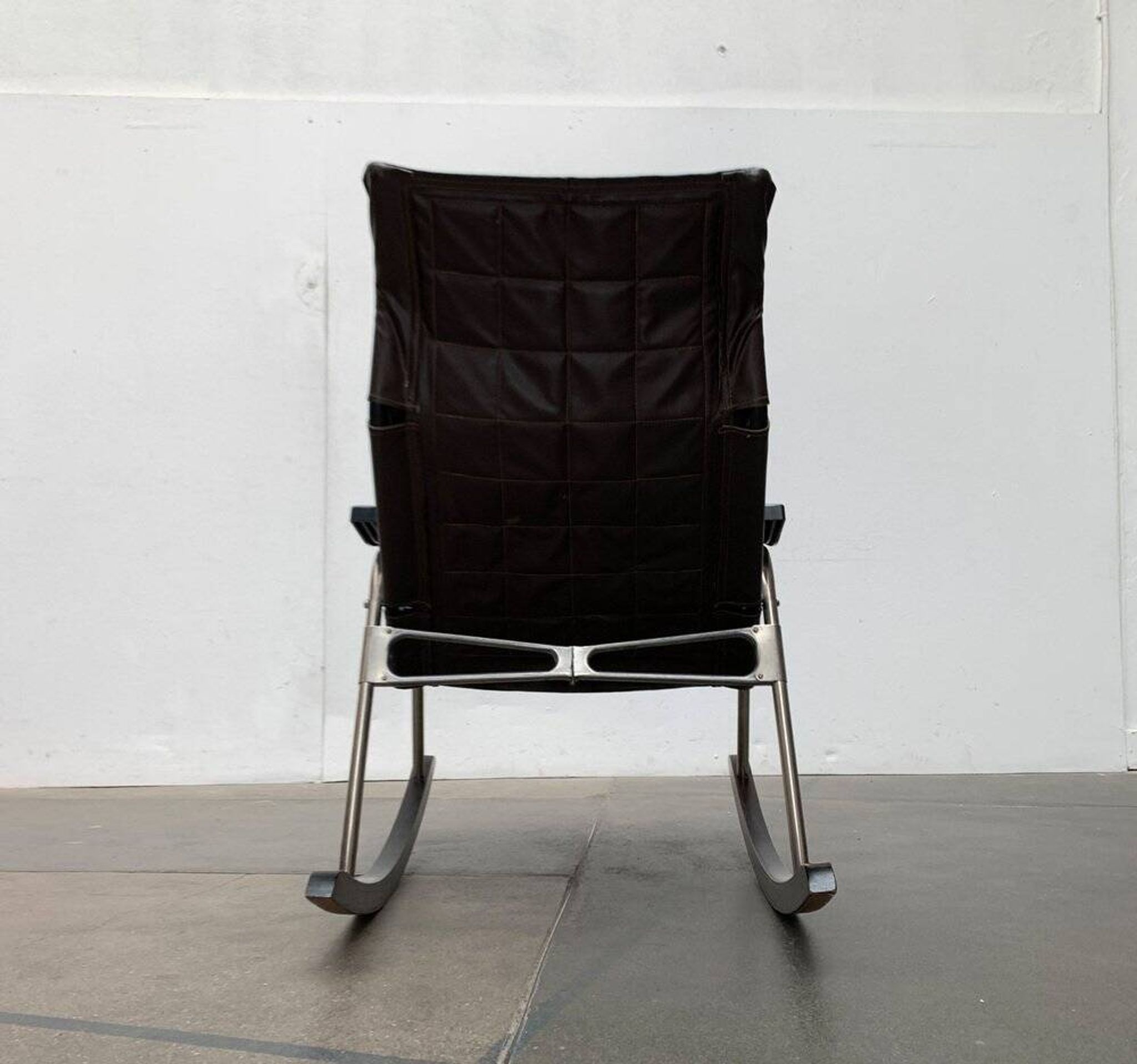 Mid-century Japanese space age folding rocking chair by Takeshi Nii, 1960s