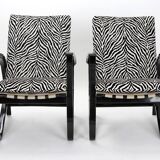 Fauteuils d’impression zébrée par Jan Vanek 1935