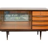 Buffet/vitrine des années 1950 bicolore