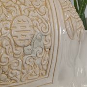 Porte plante éléphant en céramique vintage