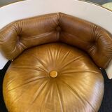 POLTRUNA 70's leather boudoir armchair