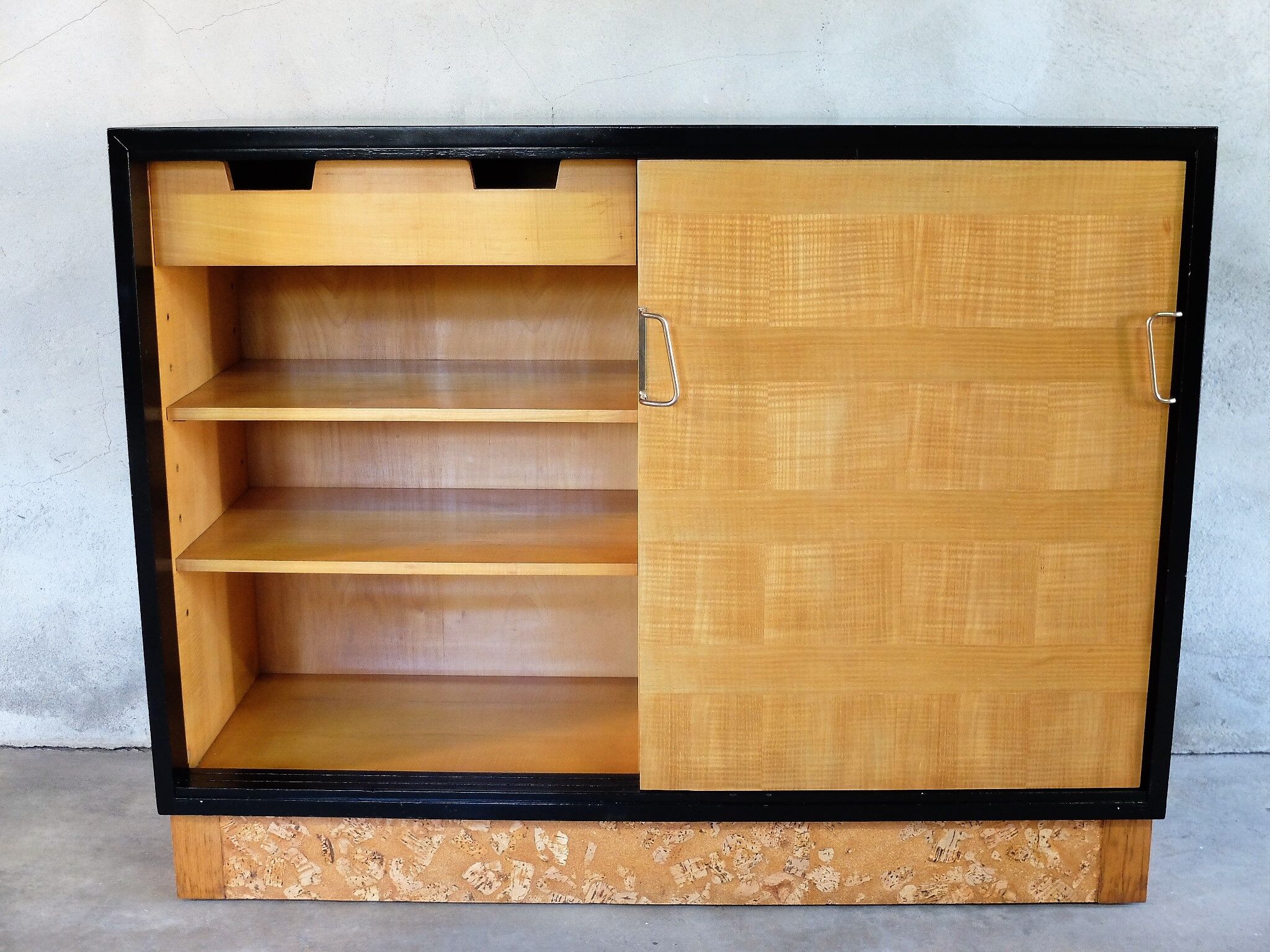 Buffet 1950 signed, lacquered black and sycamore
