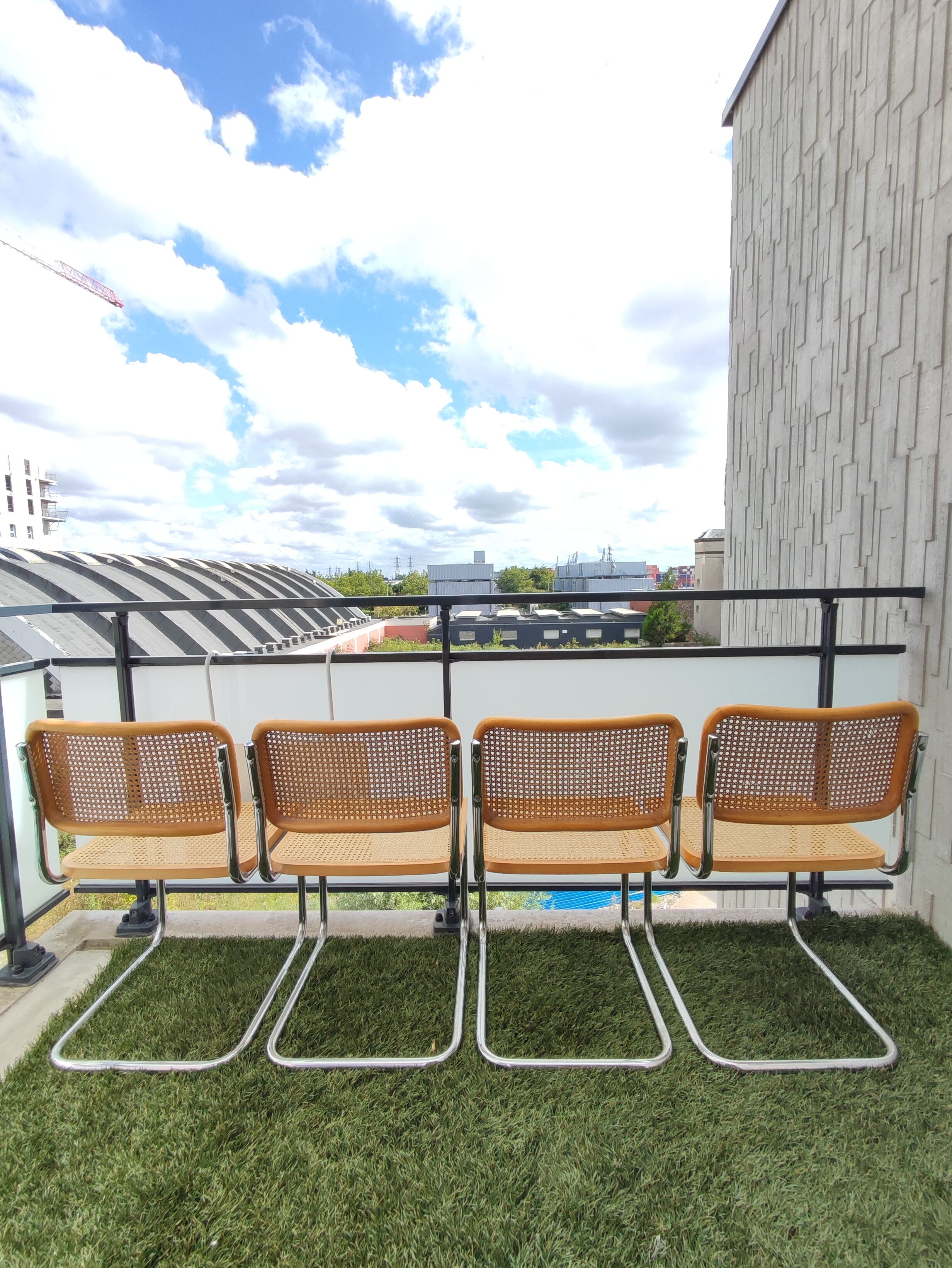 Set of 4 Cesca B32 chairs by Marcel Breuer