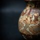 Glazed ceramic vase in mixed brown and beige earth by Jean Gerbino.
