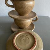 Four ceramic cups
