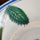 Large Vintage Hand-Painted Plate "Rooster and Foliage"