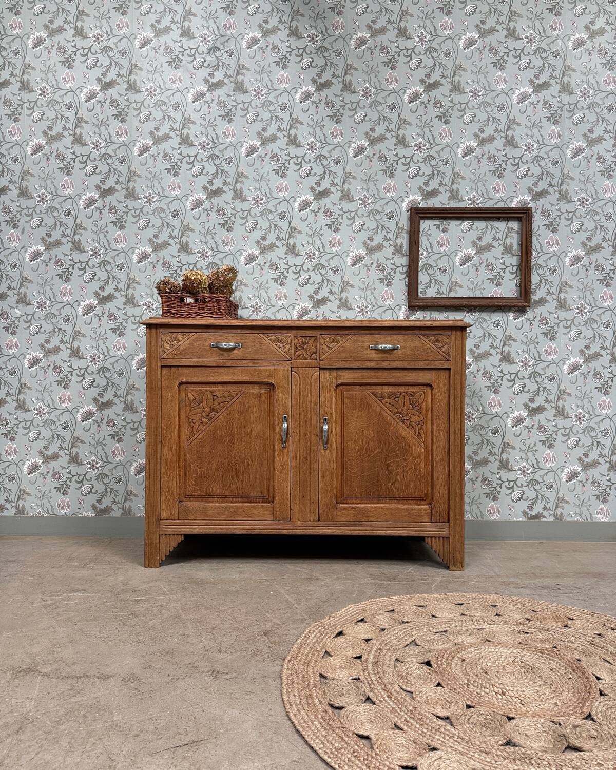 Art Deco oak grand buffet