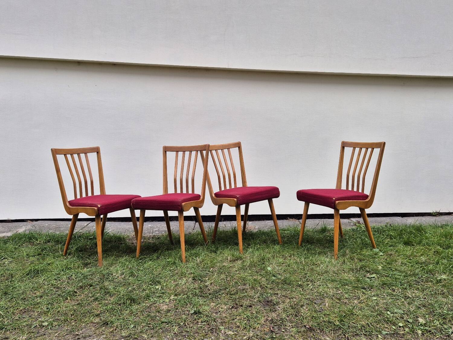 Set of 4 Vintage Czech Chairs 1960s