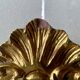 Vintage wall mirror in gold plaster - rococo style