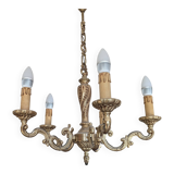5-branch solid bronze chandelier