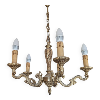 lustre en bronze massif 5 branches