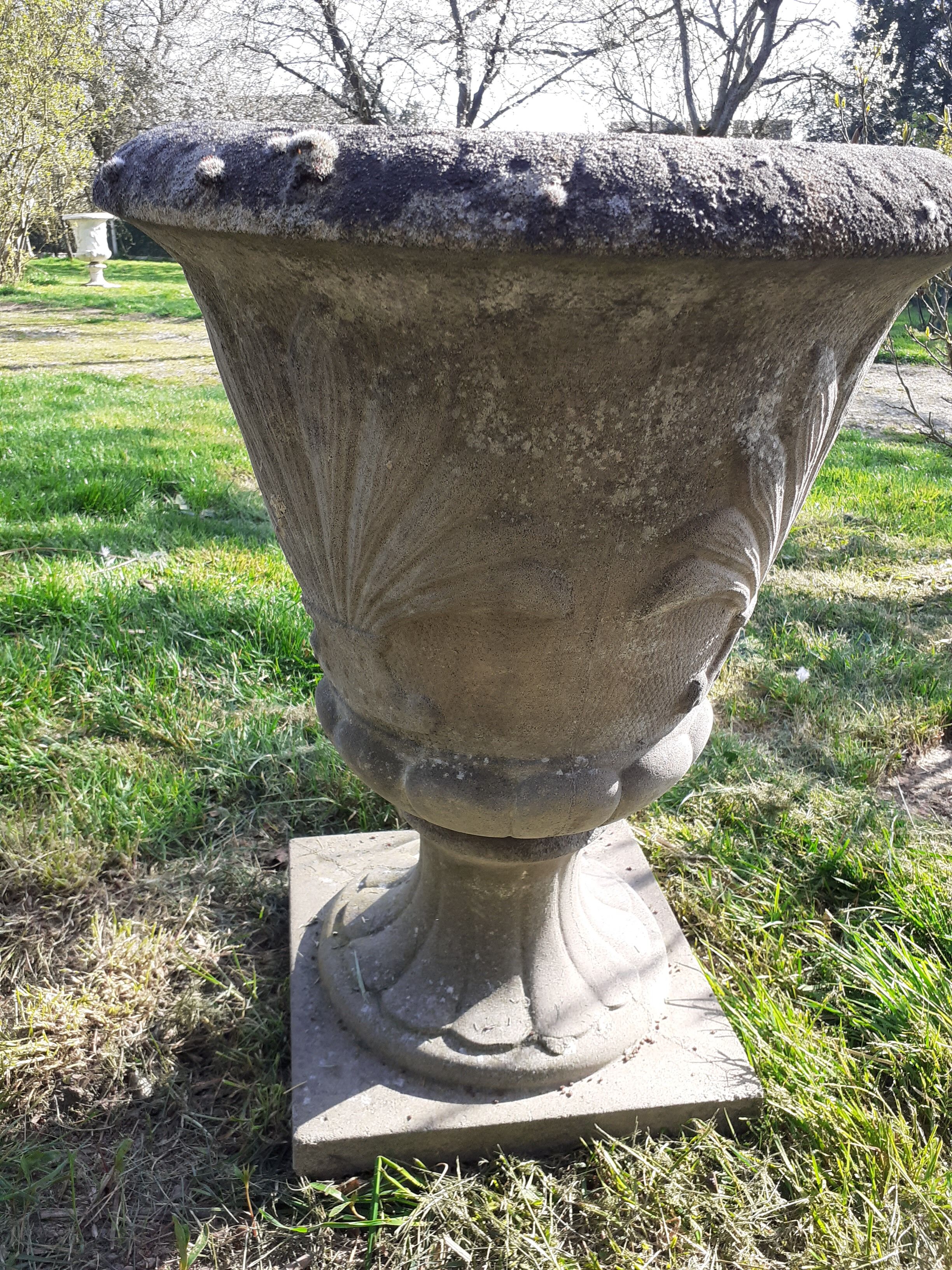Pair of medieval stone planters