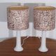 Pair of glass lamps by Luxus, Sweden 1970