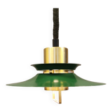 Hanging lamp from the 1970s-1980s, made of metal and brass.