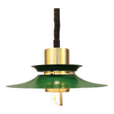 Hanging lamp from the 1970s-1980s, made of metal and brass.
