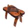 Siège en cuir bicolore camel des années 1960 en Égypte