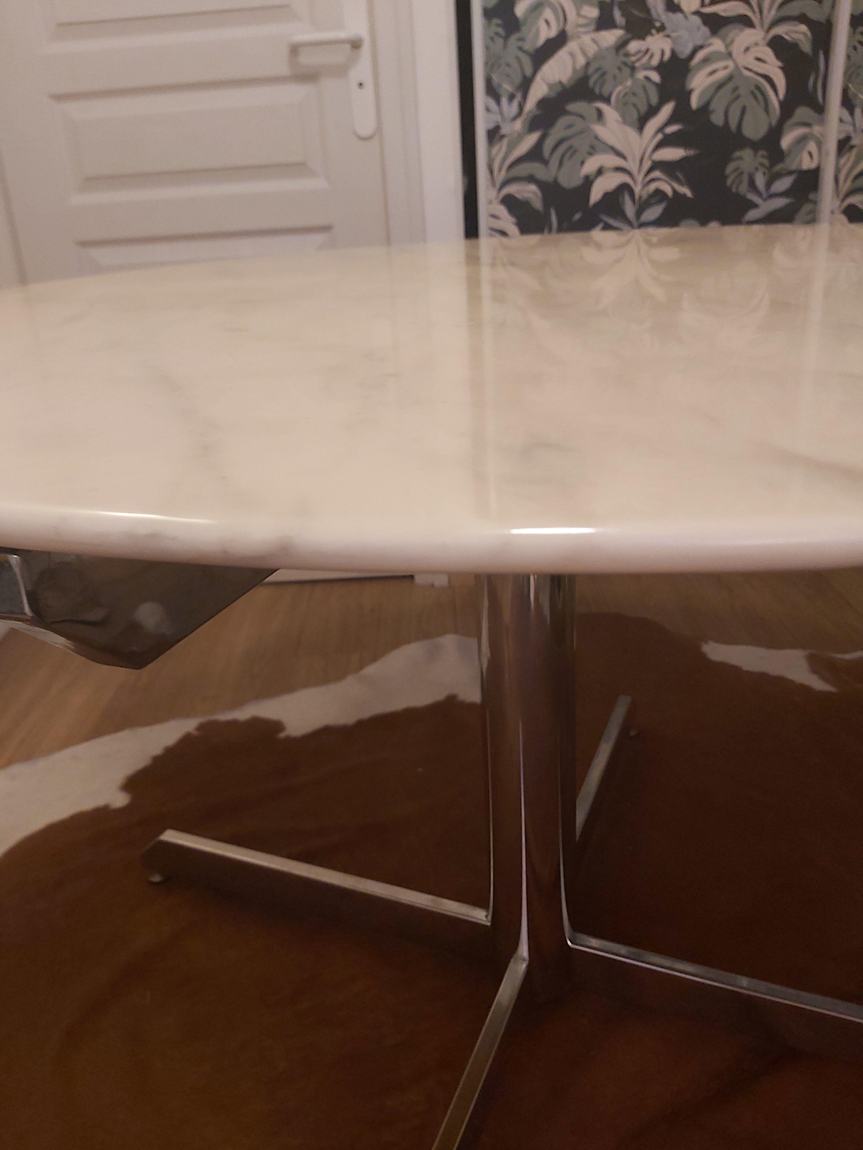Marble table Roche Bobois 70s