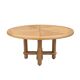 Large vintage Victorine table in light oak, Guillerme et Chambron