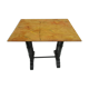 Wooden side table painted in faux marble