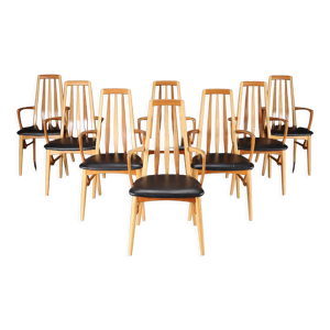 Série de 8 fauteuils - scandinave 1960