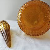 Vintage amber Italian carafe