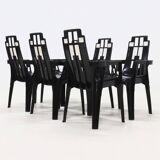 Set of 6 Boston Chairs by Pierre Paulin for Henry Massonnet France 1980s