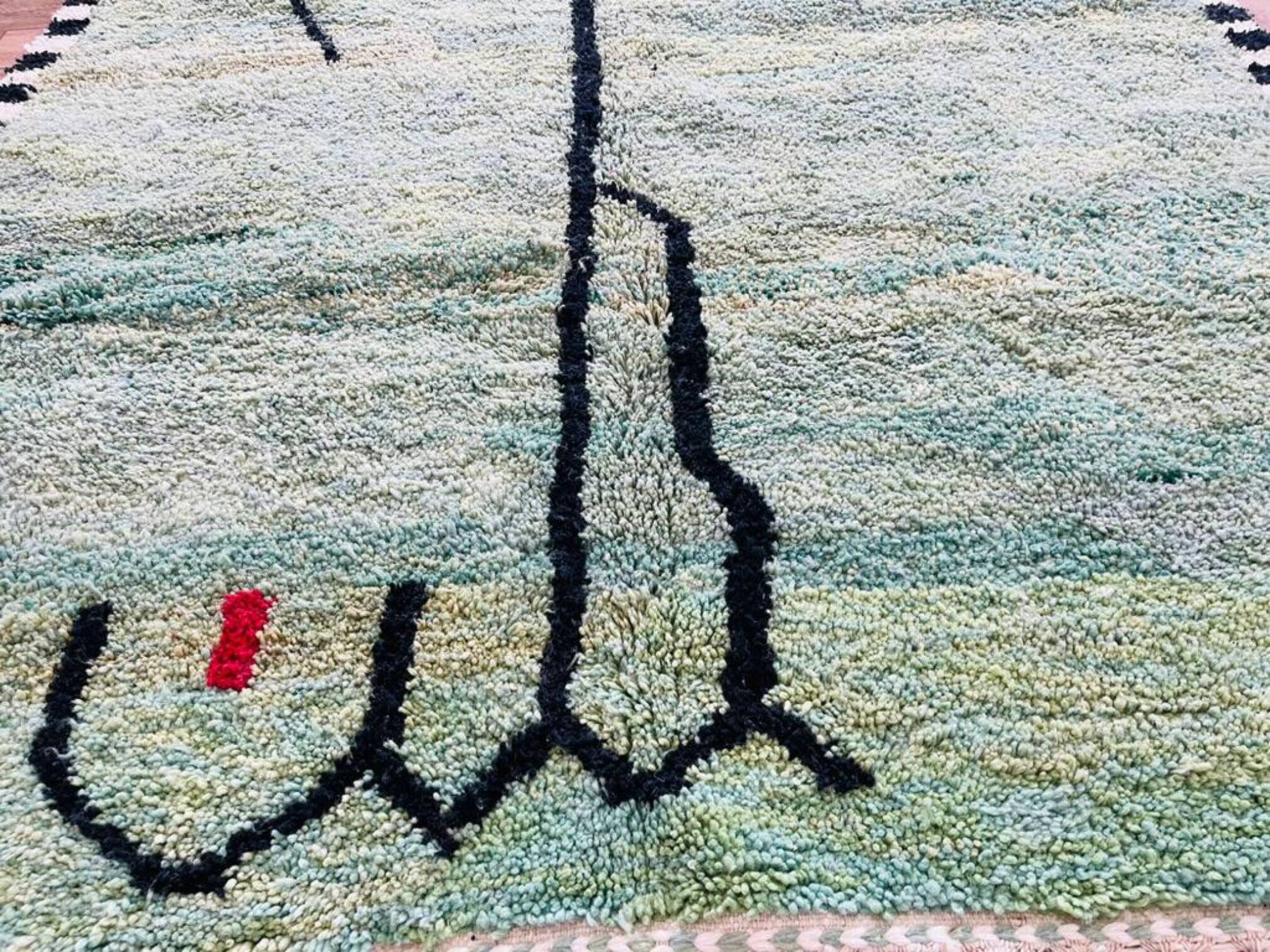 Traditional handmade Moroccan rug 3x2 m