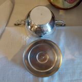 Art Deco silver-plated sugar bowl