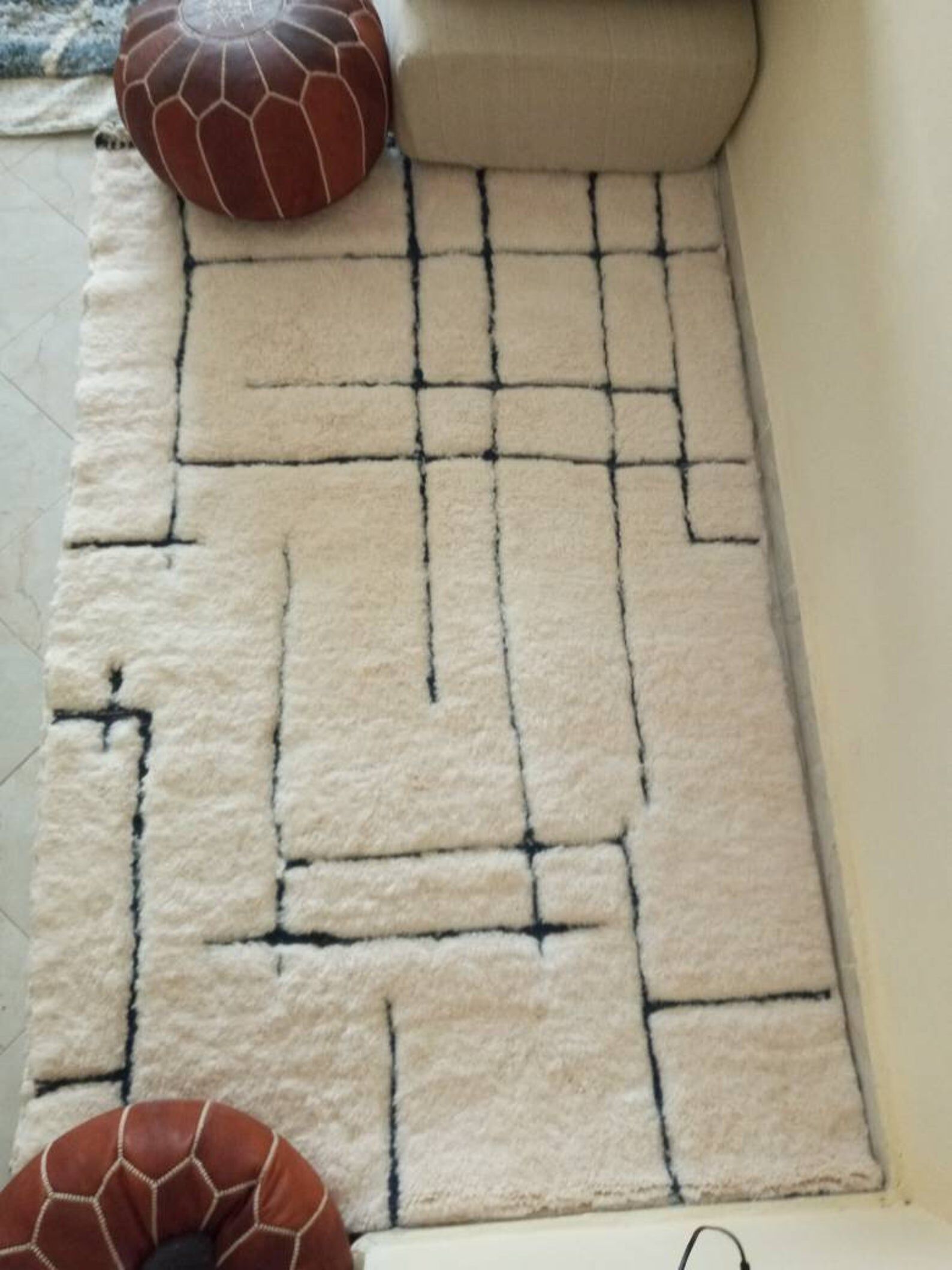 Moroccan berber carpet beni ouarain 121x182cm