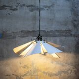 Lampadario con raggi orientabili Space Age Italia Anni '70