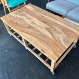Large AMPM coffee table on wheels